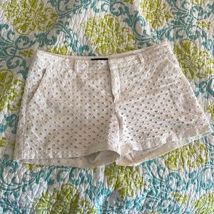 Banana Republic white eyelet shorts size 12